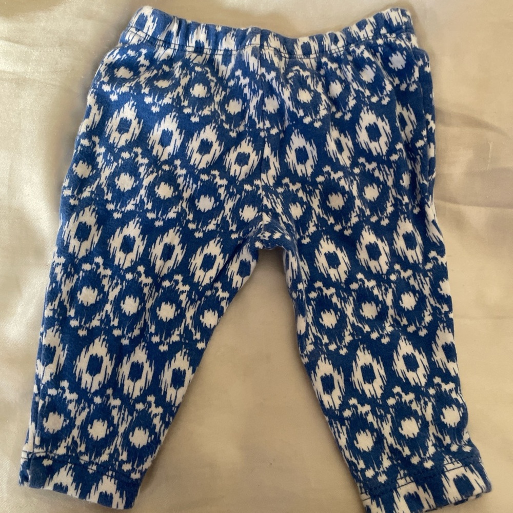 Carter's Blue and White Patterned Kids Casual Bottoms